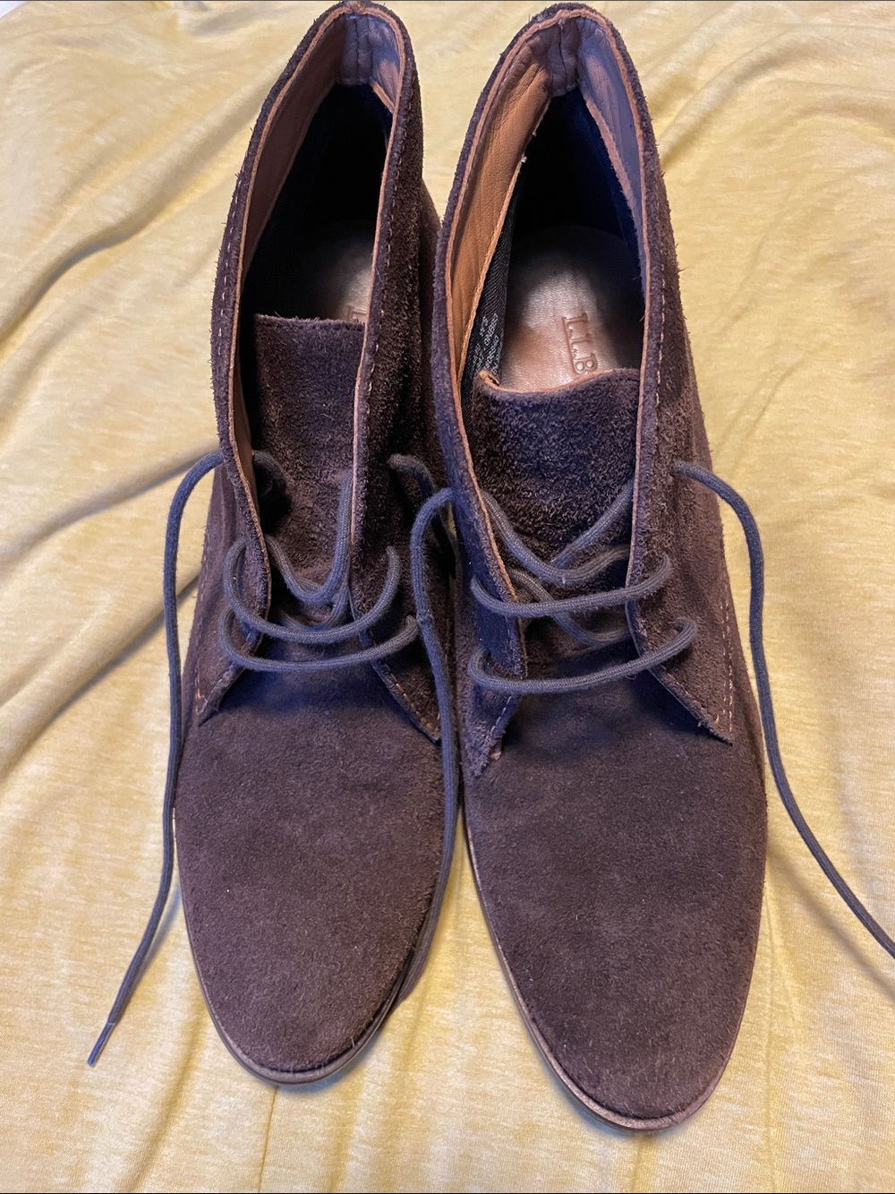 L.L. Bean Women's Suede Ankle Boots - Dark Brown